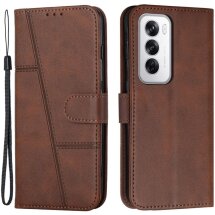 Чехол-книжка UniCase Jet Cover для OPPO Reno 12 - Brown: фото 1 из 10