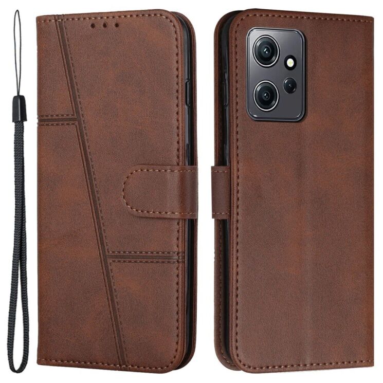 Чехол-книжка UniCase Jet Cover для Xiaomi Redmi Note 12 - Brown: фото 1 из 11