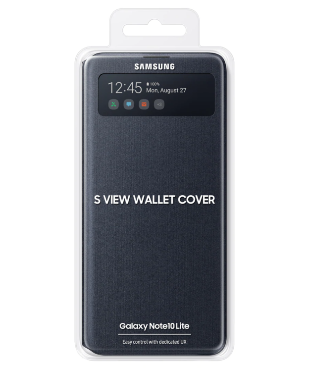 Чохол S View Wallet Cover для Samsung Galaxy Note 10 Lite (N770) EF-EN770PBEGRU - Black: фото 5 з 8