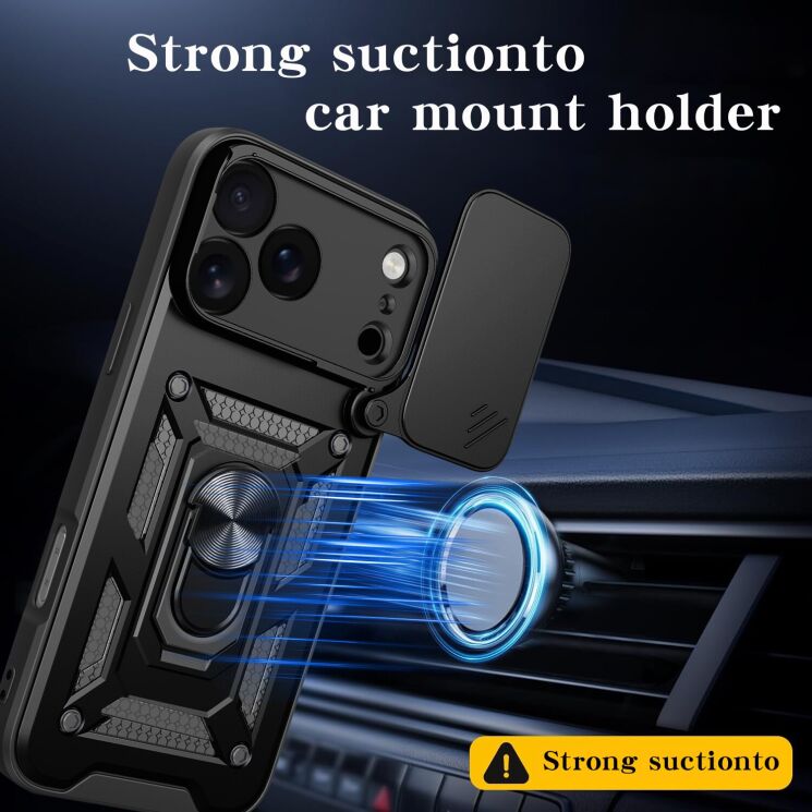 Чохол із захистом камери Deexe Armor Shield для iPhone 18 Pro Max / 17 Pro Max - Blue (423830L) Чохол із захистом камери Deexe Armor Shield для iPhone 18 Pro Max / 17 Pro Max - Blue: фото 3 з 9