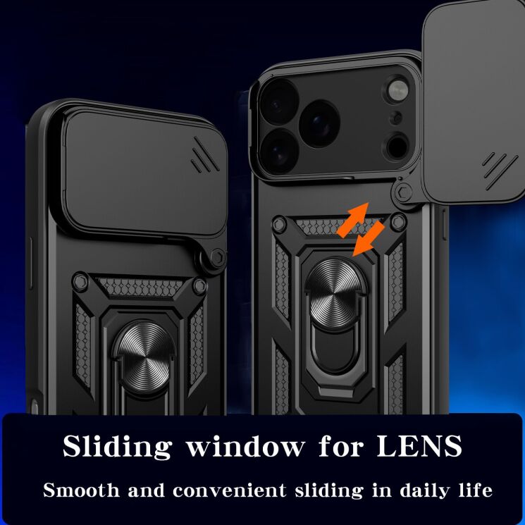 Чохол із захистом камери Deexe Armor Shield для iPhone 18 Pro Max / 17 Pro Max - Blue (423830L) Чохол із захистом камери Deexe Armor Shield для iPhone 18 Pro Max / 17 Pro Max - Blue: фото 6 з 9