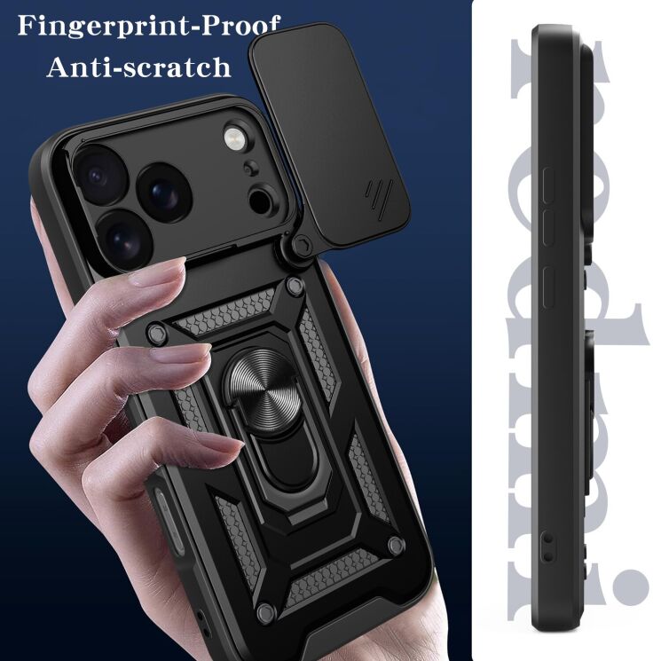 Чохол із захистом камери Deexe Armor Shield для iPhone 18 Pro Max / 17 Pro Max - Blue (423830L) Чохол із захистом камери Deexe Armor Shield для iPhone 18 Pro Max / 17 Pro Max - Blue: фото 4 з 9