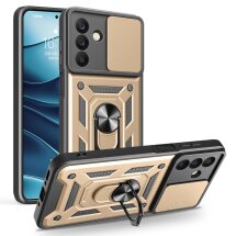 Чохол із захистом камери Deexe Armor Shield для Samsung Galaxy A18 / A17 (A175) / A26 (A266) - Gold: фото 1 з 10