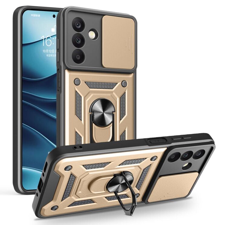 Чохол із захистом камери Deexe Armor Shield для Samsung Galaxy A18 / A17 (A175) / A26 (A266) - Gold (385065F) Чохол із захистом камери Deexe Armor Shield для Samsung Galaxy A18 / A17 (A175) / A26 (A266) - Gold: фото 1 з 10
