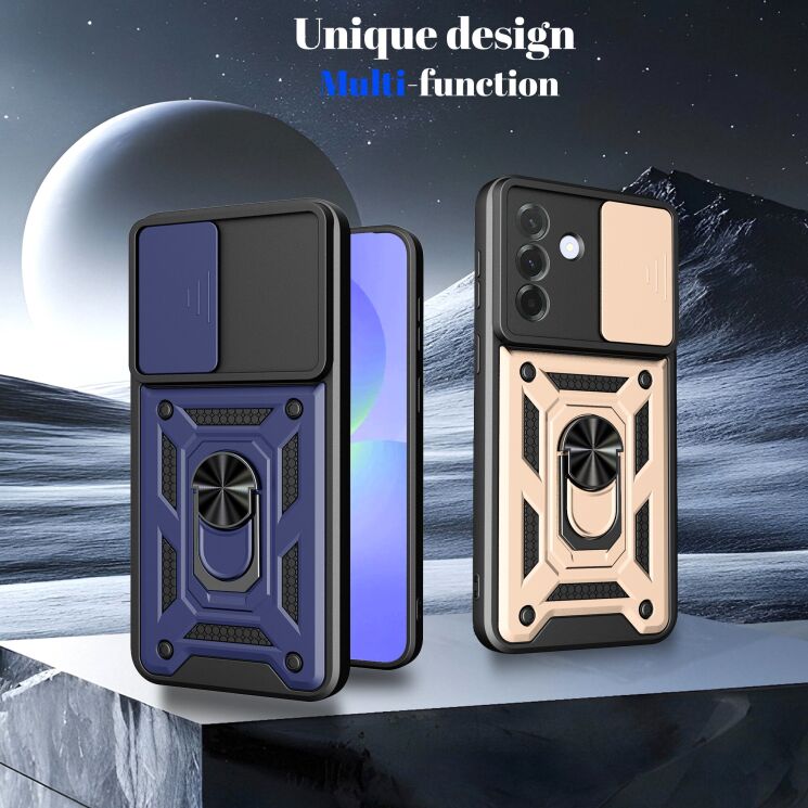 Чехол с защитой камеры Deexe Armor Shield для Samsung Galaxy A37 (A376) - Black: фото 9 из 10