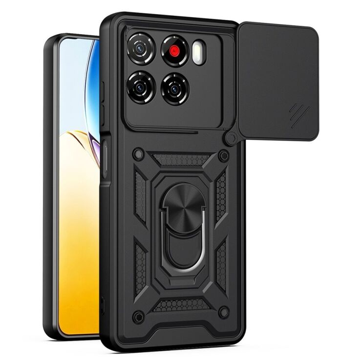 Чохол із захистом камери Deexe Armor Shield для ZTE Blade A56 - Black (391119B) Чохол із захистом камери Deexe Armor Shield для ZTE Blade A56 - Black: фото 1 з 10