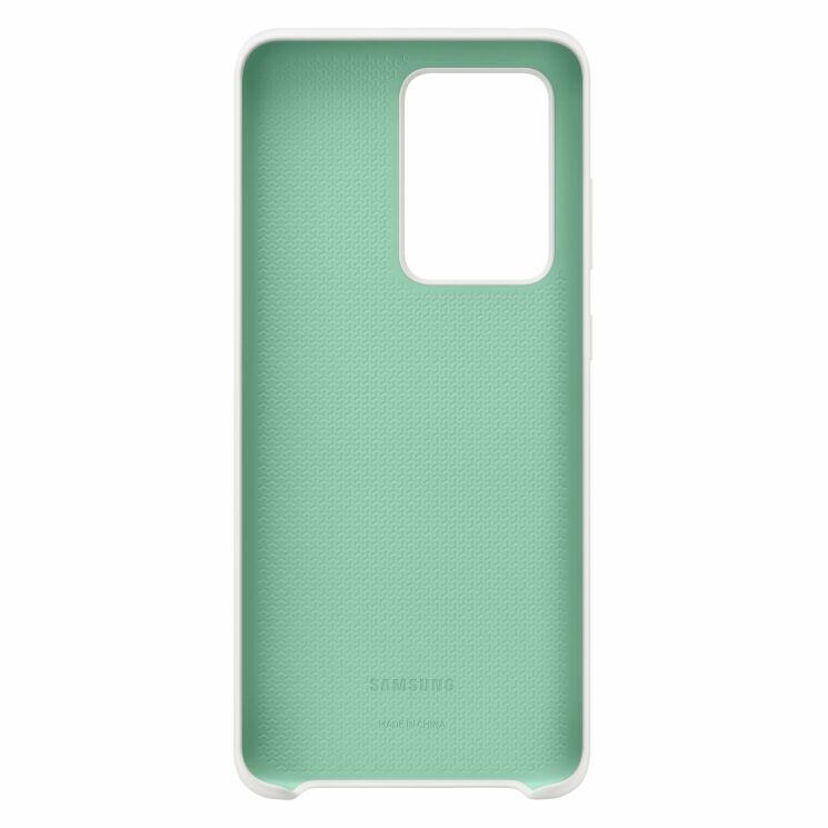 Чехол Silicone Cover для Samsung Galaxy S20 Ultra (G988) EF-PG988TWEGRU - White: фото 3 из 3