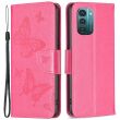 Чехол UniCase Butterfly Pattern для Nokia G21 / G11 - Rose (298118M)