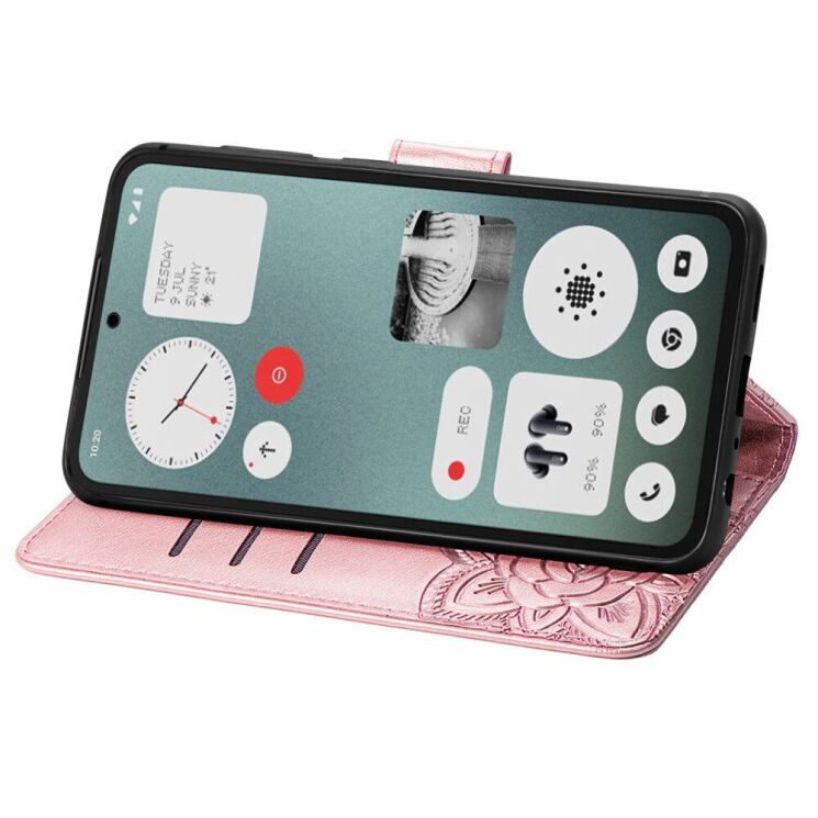 Чохол UniCase Butterfly Pattern для Nothing CMF Phone 1 - Rose Gold: фото 3 з 9