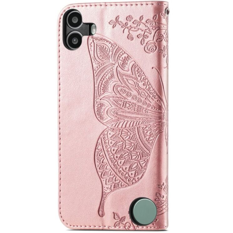 Чохол UniCase Butterfly Pattern для Nothing CMF Phone 1 - Rose Gold: фото 5 з 9