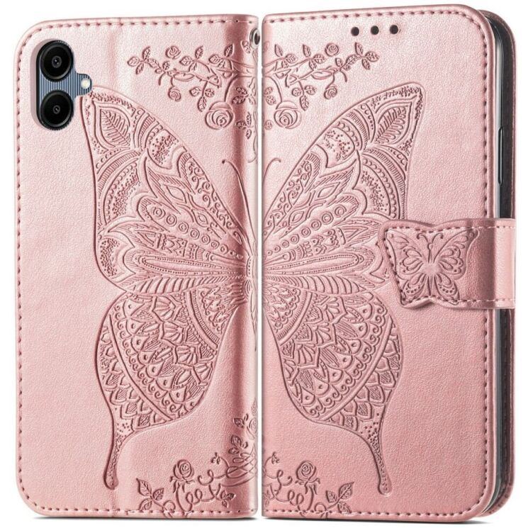 Чехол UniCase Butterfly Pattern для Samsung Galaxy A06 (A065) - Rose Gold: фото 1 из 9