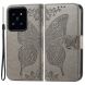 Чехол UniCase Butterfly Pattern для Xiaomi 14 Pro - Grey (342144H). Фото 1 из 5