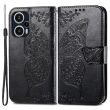 Чехол UniCase Butterfly Pattern для Xiaomi Poco F5 / Redmi Note 12 Turbo - Black (327339B)
