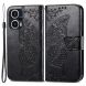 Чехол UniCase Butterfly Pattern для Xiaomi Poco F5 / Redmi Note 12 Turbo - Black (327339B). Фото 1 из 9