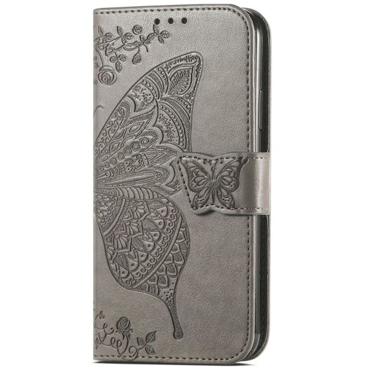 Чехол UniCase Butterfly Pattern для Xiaomi Redmi 13 - Grey: фото 6 из 7