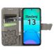 Чехол UniCase Butterfly Pattern для Xiaomi Redmi 13 - Grey (358906H). Фото 2 из 7
