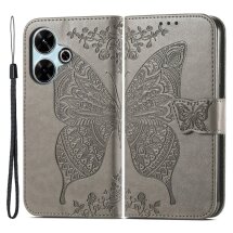 Чохол UniCase Butterfly Pattern для Xiaomi Redmi 13 - Grey: фото 1 з 7