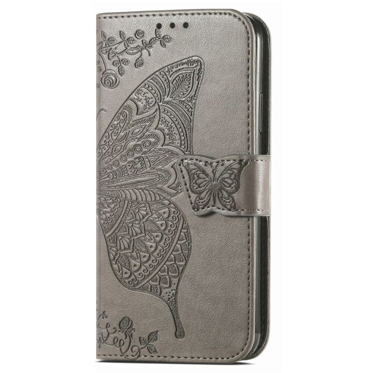 Чехол UniCase Butterfly Pattern для Xiaomi Redmi Note 14 5G - Grey: фото 4 из 9