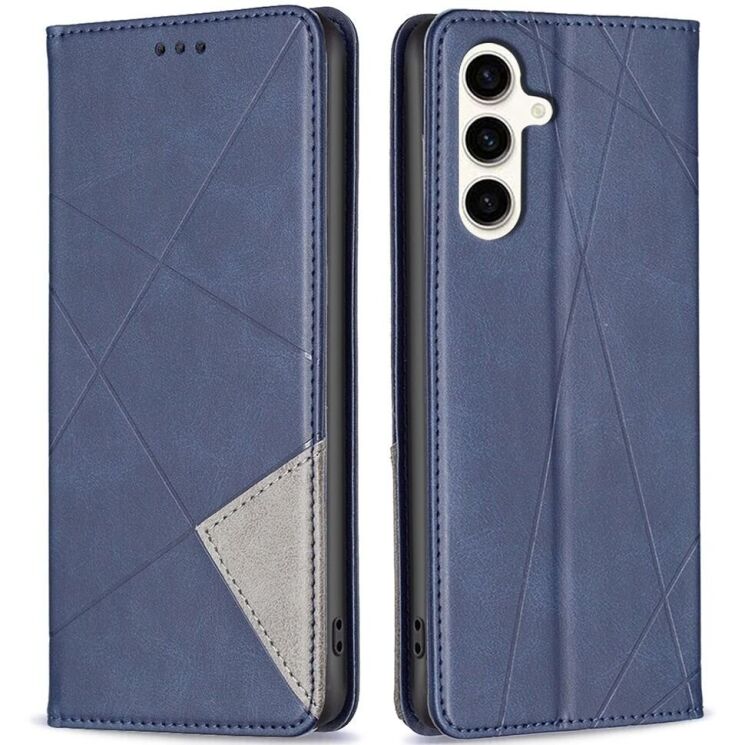 Чехол UniCase Geometric Pattern для Samsung Galaxy S24 FE (S721) - Blue: фото 1 из 8