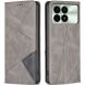 Чехол UniCase Geometric Pattern для Xiaomi Poco F6 Pro - Grey (354932H). Фото 1 из 8