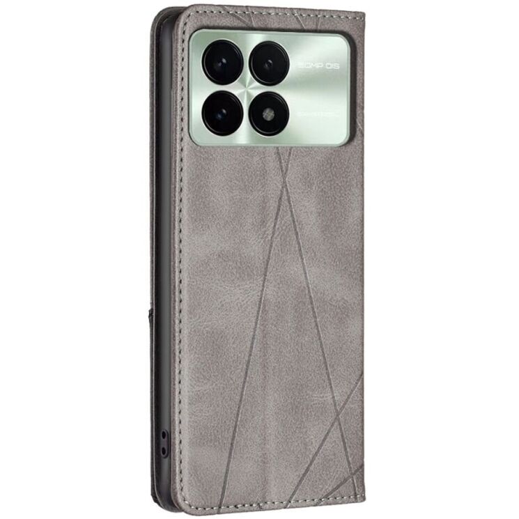 Чехол UniCase Geometric Pattern для Xiaomi Poco F6 Pro - Grey: фото 3 из 8