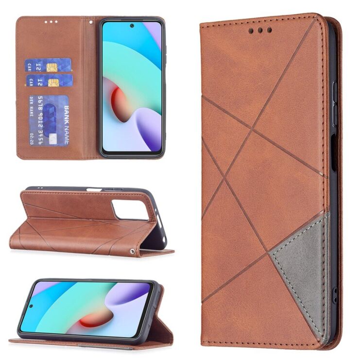 Чехол UniCase Geometric Pattern для Xiaomi Redmi 10 / 10 (2022) / 10 Prime - Coffee: фото 1 из 9