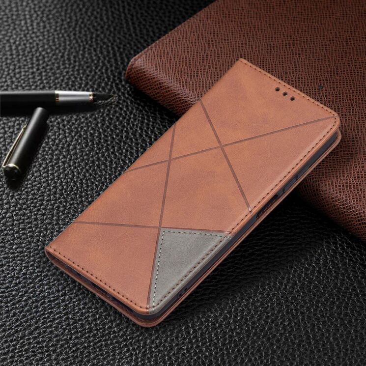 Чехол UniCase Geometric Pattern для Xiaomi Redmi 10 / 10 (2022) / 10 Prime - Coffee: фото 5 из 9