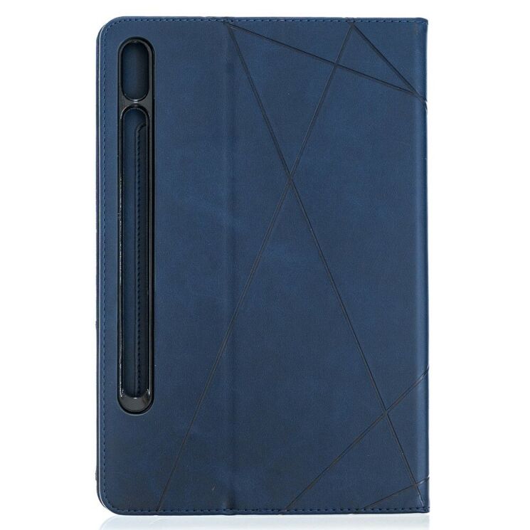 Чохол UniCase Geometric Style для Samsung Galaxy Tab S7 (T870/875) / S8 (X700/706) - Blue: фото 3 з 10