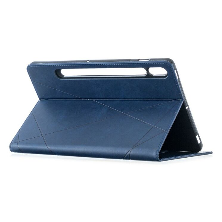 Чохол UniCase Geometric Style для Samsung Galaxy Tab S7 (T870/875) / S8 (X700/706) - Blue: фото 5 з 10