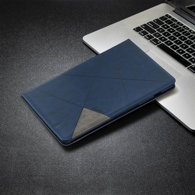 Чохол UniCase Geometric Style для Samsung Galaxy Tab S7 (T870/875) / S8 (X700/706) - Blue: фото 7 з 10