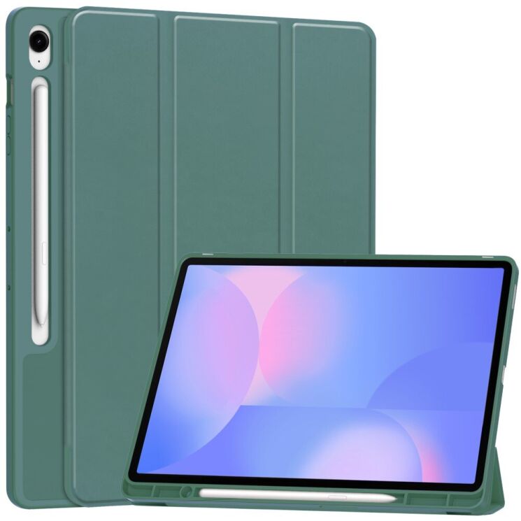 Чехол UniCase Soft UltraSlim для Samsung Galaxy Tab S10 FE Plus - Blackish Green: фото 1 из 3