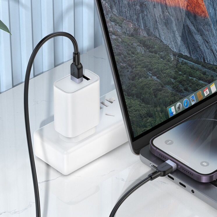Кабель Hoco X109 Type-C to Lightning (27W, 3A, 1m) - White: фото 6 из 6