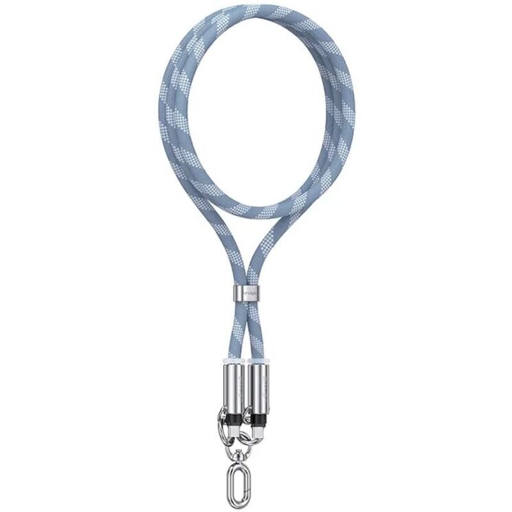 Кабель-ремешок USAMS US-SJ745 Type-C to Type-C (60W, 1.2m) - Blue: фото 1 из 17