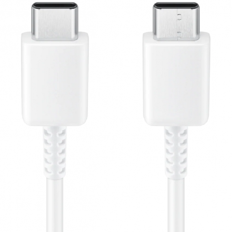 Кабель Samsung USB Type-C to USB Type-C (60 Вт) EP-DA705BWRGRU Технічна упаковка - White: фото 1 з 3