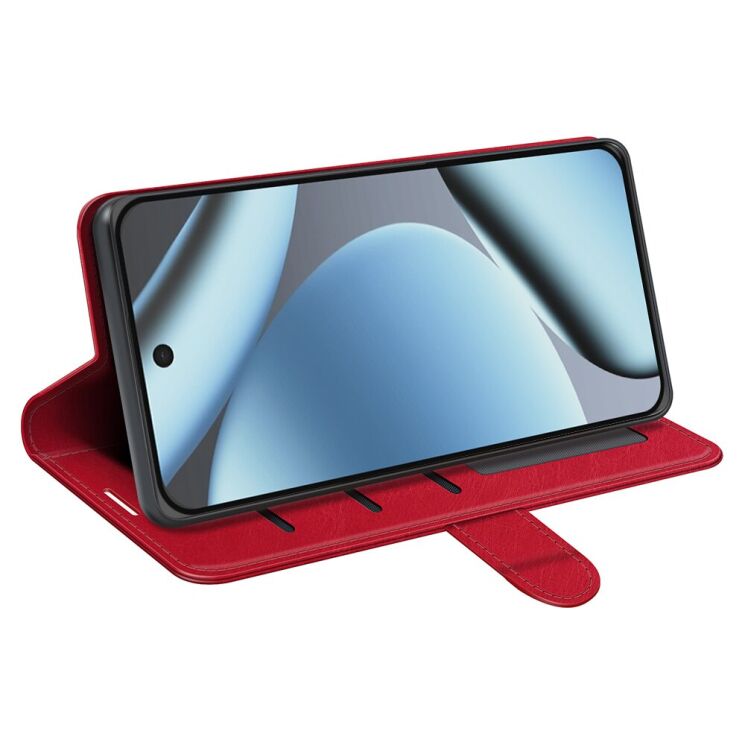 Классический чехол-книжка Deexe Wallet Style для Google Pixel 11 - Red: фото 3 из 7