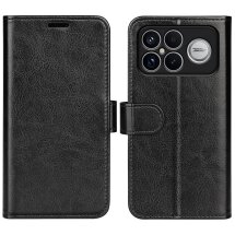 Классический чехол-книжка Deexe Wallet Style для Xiaomi Poco F8 Ultra - Black: фото 1 из 7