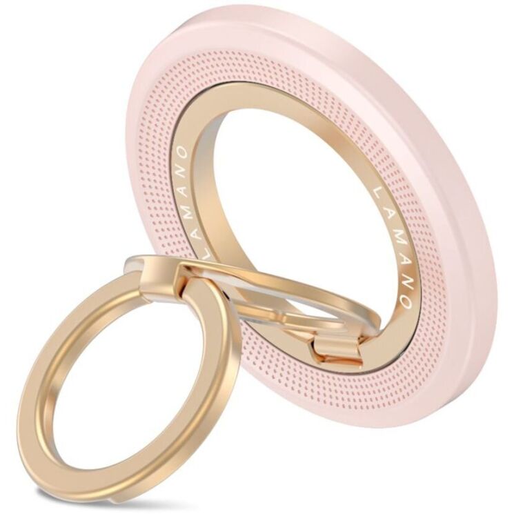 Кільце-тримач для смартфона Tech-Protect MMR700 Magnetic - Pink / Gold: фото 1 з 8