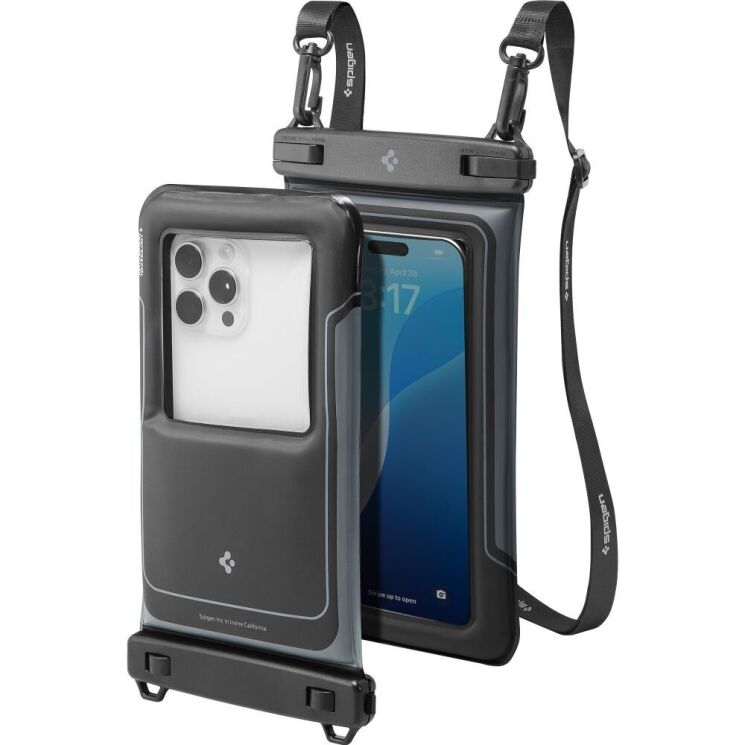 Комплект влагозащитных чехлов Spigen (SGP) A611P Universal Waterproof Case (ACS09348) - Matte Black: фото 1 из 11