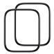 Комплект захисних плівок BASEUS Full-Coverage Film для Apple Watch 40 mm / SE 40 mm - Black (303607B). Фото 2 з 16