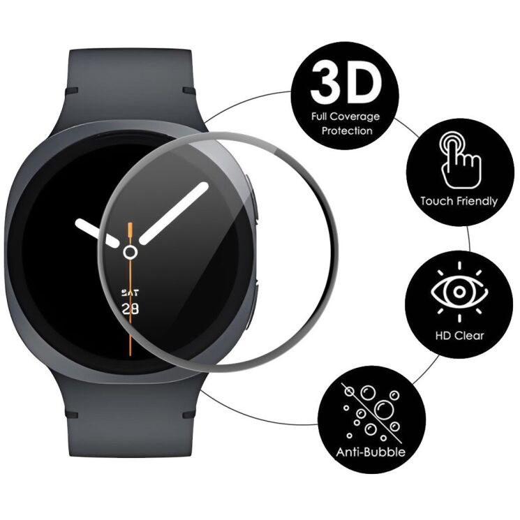 Комплект захисних плівок ENKAY Protector Film для Samsung Galaxy Watch 8 (40mm) - Black: фото 2 з 7