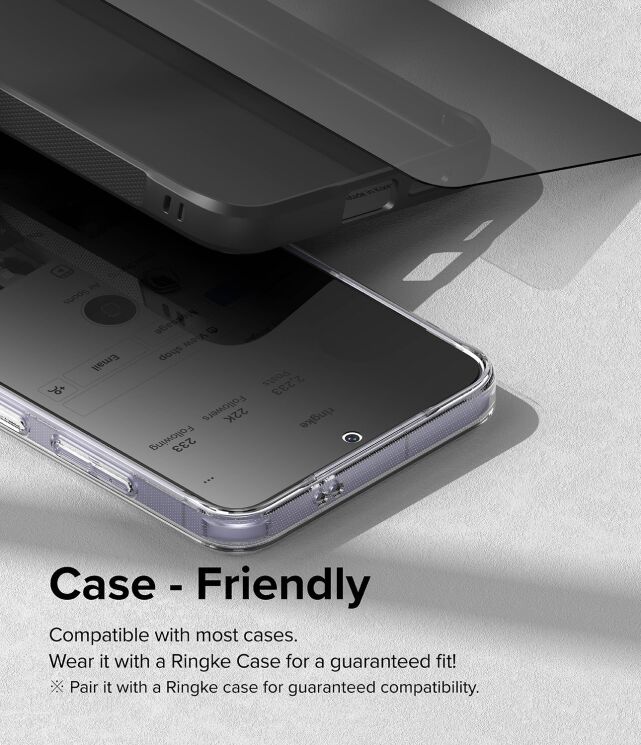 Комплект защитных стекол (2шт) Ringke Easy Slide Privacy для Samsung Galaxy S24 Plus (S926) 8800274968868: фото 15 из 19
