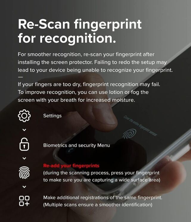 Комплект защитных стекол (2шт) Ringke Easy Slide Privacy для Samsung Galaxy S24 Plus (S926) 8800274968868: фото 19 из 19