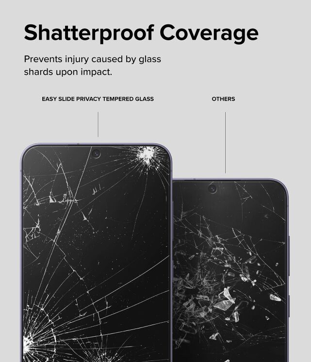 Комплект защитных стекол (2шт) Ringke Easy Slide Privacy для Samsung Galaxy S24 Plus (S926) 8800274968868: фото 14 из 19