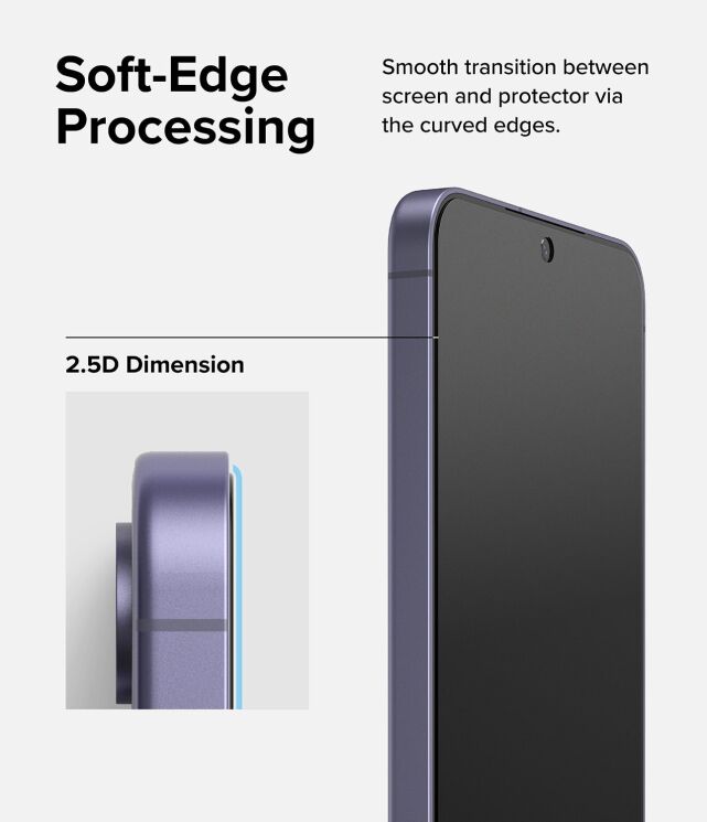Комплект защитных стекол (2шт) Ringke Easy Slide Privacy для Samsung Galaxy S24 Plus (S926) 8800274968868: фото 11 из 19