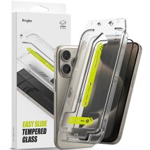 Комплект защитных стекол (2шт) Ringke Easy Slide Tempered Glass для iPhone 15 Pro (8809961785726) - Black: фото 1 из 15