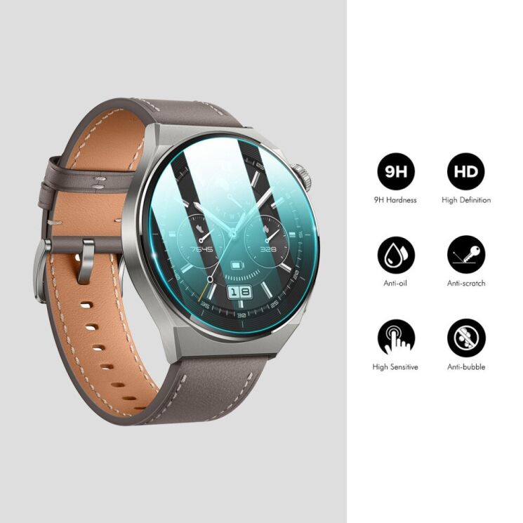 Комплект захисних стекол ENKAY 9H Watch Glass для Garmin Forerunner 165 / 165 Music: фото 2 з 8