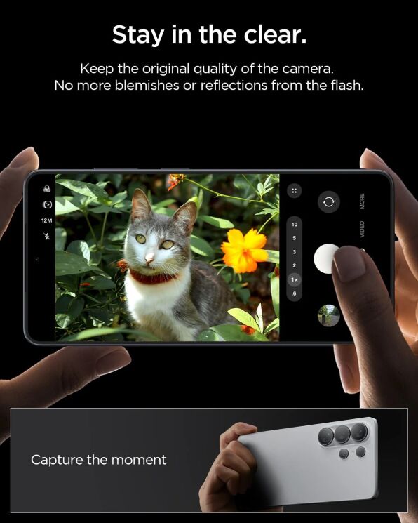 Комплект захисних стекол Spigen Optik Pro Lens Protector для Samsung Galaxy S26 Ultra (S948) AGL11076 - Black: фото 13 з 14