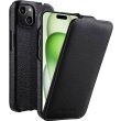 Кожаный чехол MELKCO Jacka Type для Apple iPhone 15 Plus - Black (339731B)