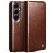 Кожаный чехол QIALINO Classic Case для Samsung Galaxy S26 - Brown (404235Z). Фото 1 из 13