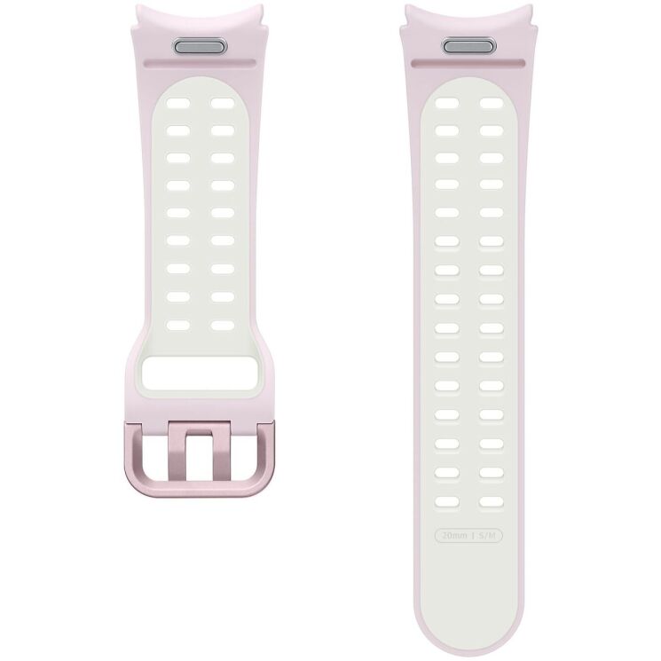 Оригинальный ремешок Extreme Sport Band (S/M) для Samsung Galaxy Watch 4 / 4 Classic / 5 / 5 Pro / 6 / 6 Classic / 7 / FE (ET-SXR93SVEGEU) - Lavender / White: фото 2 из 4